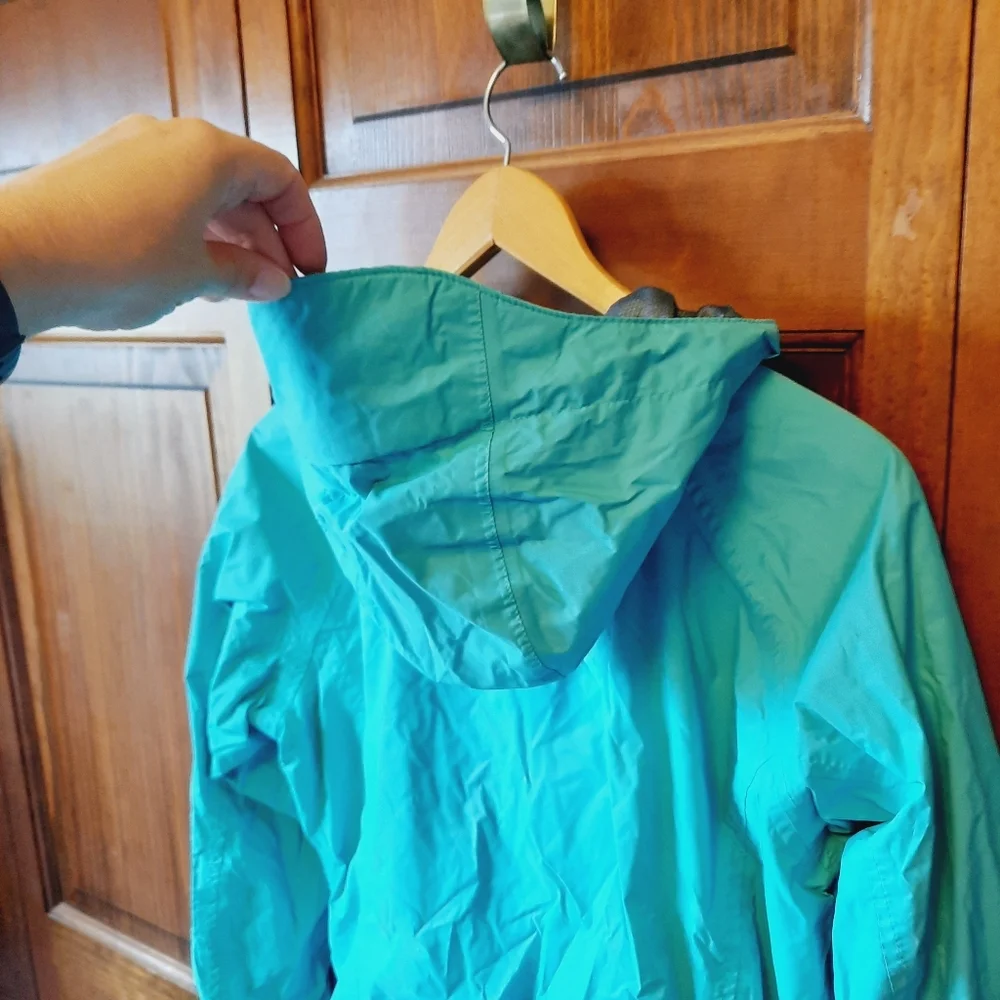 Columbia Arcadia II Lightweight Jacket green blue packable rain jacket size M - Picture 11 of 16